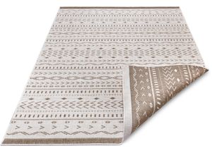 4260770245407 - Teppich Kuba Teppiche Gr B L 160 cm x 230 cm 5 mm 1 St weiß (linen white) Esszimmerteppiche In-& Outdoor Wetterfest Balkon Garten Wohnzimmer Wasserfest