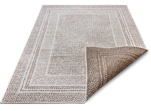 4260770248194 - Teppich HOME AFFAIRE Bernard Teppiche Gr B L 160 cm x 230 cm 5 mm 1 St weiß (linen white) Esszimmerteppiche Robust Pflegeleicht Flachgewebe Wendeteppich