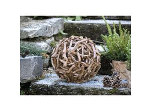 4260772020316 - Dekoleidenschaft - Dekokugel aus Treibholz ø 30 cm Gartenkugel Holzkugel Holzdeko für Wohnzimmer & Balkon Gartendeko für Draußen