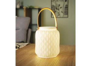 4260772028022 - Dekoleidenschaft - led Laterne Modern aus Porzellan matt weiß 12x16 cm Tischlaterne Dekolampe Tischlampe 4260772028022 - Dekoleidenschaft - led Laterne Modern aus Porzellan matt weiß 12x16 cm Tischlaterne Dekolampe Tischlampe