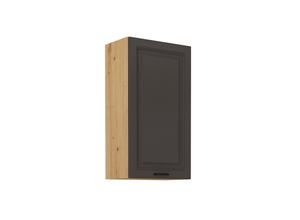 4262354970774 - Hängeschrank 50-90 cm Stilo Grau + Eiche Artisan Küchenzeile Küchenblock Küche