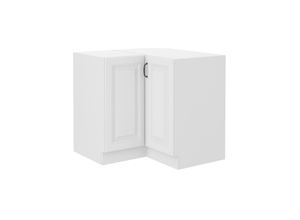 4262354973836 - Eckunterschrank 90x90 cm Stilo Weiß Küchenzeile Küchenblock Küche Landhaus 4262354973836 - Eckunterschrank 90x90 cm Stilo Weiß Küchenzeile Küchenblock Küche Landhaus
