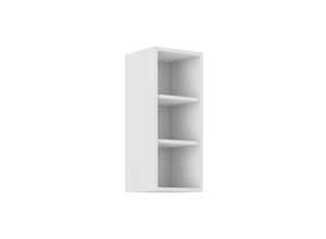 4262354973928 - Hängeschrank Regal 30 cm Weiß matt Küchenzeile Küchenblock Küche Stilo Landhaus