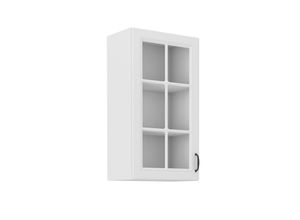 4262354974109 - Glashängeschrank 40 cm Stilo Weiß Küchenzeile Küchenblock Landhaus Höhe 90 cm