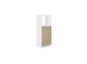 4262354975076 - Küchen Midi Hochschrank 60 Lara Cappuccino Hochglanz Küchenzeile Küchenblock 4262354975076 - Küchen Midi Hochschrank 60 Lara Cappuccino Hochglanz Küchenzeile Küchenblock