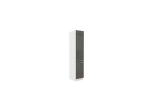 4262354975380 - Küchen Hochschrank 40 Lara Grau Hochglanz Küchenzeile Küchenblock Küche 4262354975380 - Küchen Hochschrank 40 Lara Grau Hochglanz Küchenzeile Küchenblock Küche