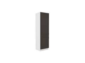 4262354976479 - Küchen Hochschrank 60 cm Stilo Grau + Weiss Küchenzeile Küchenblock 4262354976479 - Küchen Hochschrank 60 cm Stilo Grau + Weiss Küchenzeile Küchenblock