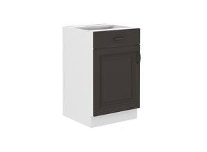 4262354976585 - Unterschrank 50 cm Stilo Grau Küchenzeile Vollauszug Soft-Close Küche Landhaus 4262354976585 - Unterschrank 50 cm Stilo Grau Küchenzeile Vollauszug Soft-Close Küche Landhaus
