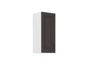 4262354976721 - Hängeschrank 30 cm Stilo Grau Küchenzeile Küchenblock Küche Landhaus Einbauküche