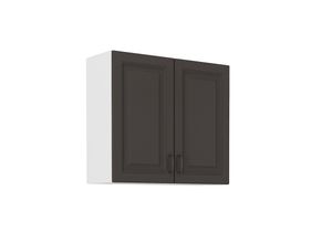 4262354976776 - Hängeschrank 80 cm Stilo Grau Küchenzeile Küchenblock Küche Landhaus Einbauküche