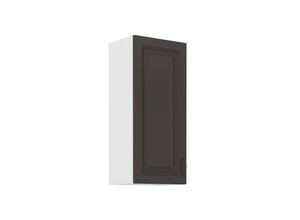 4262354976820 - Hängeschrank 40 cm Stilo Grau Küchenzeile Küchenblock Küche Landhaus Höhe 90 cm