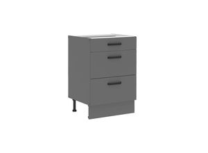 4262354977612 - Küche NESSA Unterschrank 60 cm Anthrazit Küchenzeile Küchenblock Einbauküche 4262354977612 - Küche NESSA Unterschrank 60 cm Anthrazit Küchenzeile Küchenblock Einbauküche