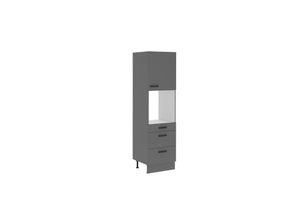 4262354977872 - Küche NESSA Hochschrank 60 cm Anthrazit Küchenzeile Küchenblock Einbauküche 4262354977872 - Küche NESSA Hochschrank 60 cm Anthrazit Küchenzeile Küchenblock Einbauküche