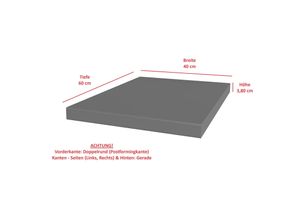 4262354977957 - Arbeitsplatte 40 cm 38mm Anthrazit matt Küche Nessa Scandi Old Style Ava-AR Luna 4262354977957 - Arbeitsplatte 40 cm 38mm Anthrazit matt Küche Nessa Scandi Old Style Ava-AR Luna