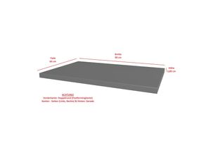4262354977995 - Arbeitsplatte 90 cm 38mm Anthrazit matt Küche Nessa Scandi Old Style Ava-AR Luna 4262354977995 - Arbeitsplatte 90 cm 38mm Anthrazit matt Küche Nessa Scandi Old Style Ava-AR Luna