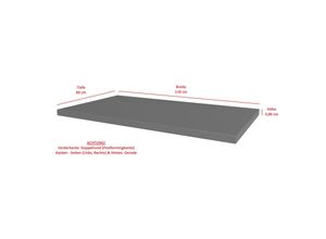 4262354978022 - Arbeitsplatte 110cm 38mm Anthrazit matt Küche Nessa Scandi Old Style Ava-AR Luna 4262354978022 - Arbeitsplatte 110cm 38mm Anthrazit matt Küche Nessa Scandi Old Style Ava-AR Luna