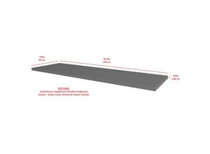 4262354978077 - Arbeitsplatte 190cm 38mm Anthrazit matt Küche Nessa Scandi Old Style Ava-AR Luna 4262354978077 - Arbeitsplatte 190cm 38mm Anthrazit matt Küche Nessa Scandi Old Style Ava-AR Luna