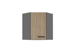 4262354978749 - Küche SCANDI Eckhängeschrank 60X60 Fischgrät Küchenzeile Küchenblock Einbauküche