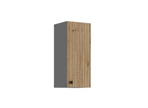 4262354978886 - Küche AVA Artisan Hängeschrank 30 cm Lamellenoptik Küchenzeile Einbauküche