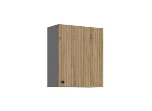 4262354978923 - Küche AVA Artisan Hängeschrank 60 cm Lamellenoptik Küchenzeile Einbauküche