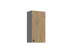 4262354978985 - Küche AVA Artisan Hängeschrank 45 cm Lamellenoptik Küchenzeile Einbauküche