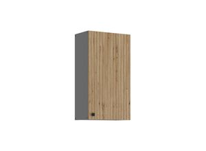 4262354978992 - Küche AVA Artisan Hängeschrank 50 cm Lamellenoptik Küchenzeile Einbauküche