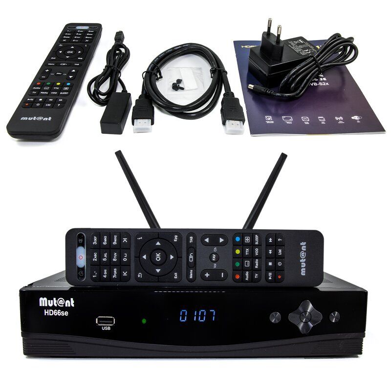 4262356490089 - HD66 SE 4K UHD Linux E2 Combo-Receiver (1x DVB-S2 1x DVB-C T2 PVR WiFi LAN) 2TB HDD