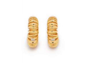 4262361291848 - Paar Ohrstecker FILIPPA FIRENZE Allora Ohrringe Gr Edelstahl goldfarben Damen mit hochwertiger Vergoldung