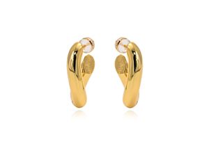 4262361291862 - Paar Ohrstecker FILIPPA FIRENZE GIGI Ohrringe Gr Stahl goldfarben Damen mit Vergoldung