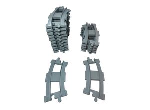 4262363579906 - LEGO® DUPLO® Eisenbahn Schienen Kurve Hellgrau - 10882 - Teile 12x