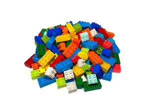 4262363579944 - LEGO® DUPLO® 2x2 2x4 Bausteine Grundbausteine Gemischt - 3437 3011 - Teile 100x