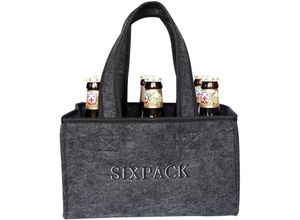 4262365494252 - Inda-exclusiv - 6er Flaschenhalter Filztasche Männerhandtasche Filz-DMC1001