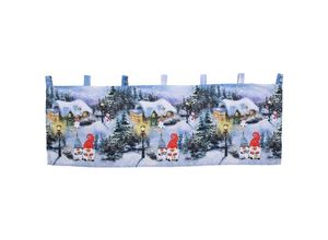 4262365494399 - - X-Mas Gardine mit led Wichtel Dorf-M042514-wichtel-dorf