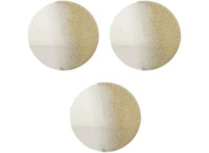 4262365495549 - - 3er Glasuntersetzer Glitter gold rund-M959535-rund-gold-3er