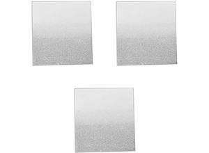 4262365495570 - - 3er Glasuntersetzer Glitter silber eckig-M959535-eckig-silber-3er