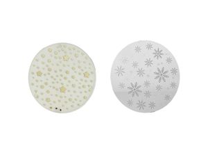 4262365495716 - - 24er Glasuntersetzer Glitter   Sterne-M462920-24