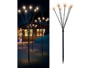 4262365496270 - - 12er Set LED-Gartenleuchtstäbe mit 24 Sternen-MLK079W-3