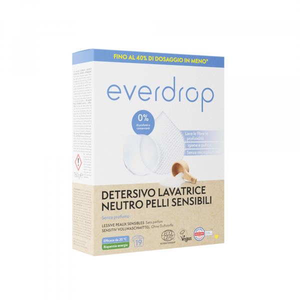 4262365714497 - everdrop Vollwaschmittel Sensitiv 401001120 760g 4262365