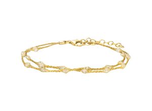 4262366115514 - Armband JULIE JULSEN 925 - Sterling Silber vergoldet 195 cm Zirkonia Armbänder Gr 195cm Silber 925 (Sterlingsilber) goldfarben (gold) Damen Armbänder