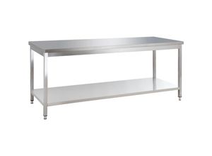 4262367482431 - Gastrohero - Edelstahl Arbeitstisch Basic 20x6 mit Grundboden Gastronomiebedarf 4262367482431 - Gastrohero - Edelstahl Arbeitstisch Basic 20x6 mit Grundboden Gastronomiebedarf