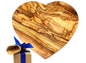 4262368657432 - Käsebrett OLIVENHOLZ-ERLEBEN Brett in Herz-Form Olivenholz 25 x 24 cm braun B25cm H14cm L24cm Massivholz Schneidebretter besondere Herz-Form für dekoratives Servieren 4262368657432 - Käsebrett OLIVENHOLZ-ERLEBEN Brett in Herz-Form Olivenholz 25 x 24 cm braun B25cm H14cm L24cm Massivholz Schneidebretter besondere Herz-Form für dekoratives Servieren