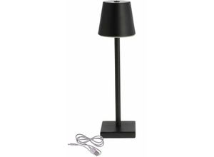 4262371532412 - Spetebo - led Akku Tischleuchte für Außen warm weiß 38 x 12 cm - schwarz - Outdoor Touch Leuchte Nachttischlampe Schreibtischlampe Deko Lampe