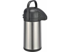 4262371533754 - Spetebo - Airpot Pumpkanne aus Edelstahl - 22 Liter - Isolierkanne für heiße und kalte Getränke - Thermo Kaffee Tee Kanne drehbar auslaufsicher