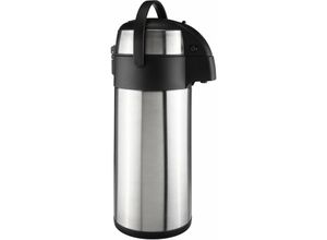 4262371533778 - Spetebo - Airpot Pumpkanne aus Edelstahl - 5 Liter - Isolierkanne für heiße und kalte Getränke - Thermo Kaffee Tee Kanne drehbar auslaufsicher