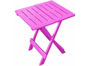 4262371534706 - Spetebo - Kunststoff Klapptisch adige 45 x 43 cm - pink - Garten Camping Balkon Tisch