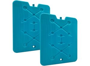 4262371534829 - Spetebo - xxl Kühlakku 2er Set blau 780 ml - je 32 x 25 cm - Großes Kühl Element mit flachem Design - Kühlpack groß für Kühltasche Kühlbox Camping