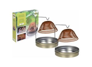 4262371535154 - Citronella Räucherspirale mit Halterung - 2er Set mit insgesamt 6 Spiralen - Zitronen Räucherstäbchen gegen Mücken