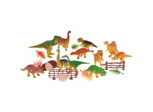 4262371535215 - Spetebo - Dinosaurier Spielfiguren Set - 22 Teile - Kinder Spielzeug Dino Figuren - Tierfiguren Spielset Abenteuer Kinderspielzeug