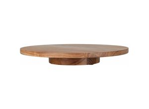 4262371535307 - Spetebo - Akazienholz Drehteller natur - 37 cm - Massive Holz Servierplatte drehbar - Deko Holzteller Servierbrett Gewürzrondell Kuchenplatte