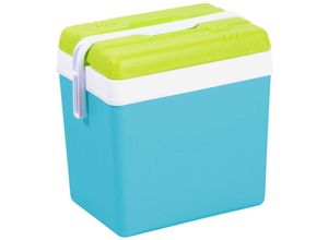 4262371535772 - Spetebo - Kühlbox aus Kunststoff 24 Liter - türkis - Outdoor Thermobox mit Tragegriff - Kühltasche Isoliertasche Thermo Behälter für Camping Picknick